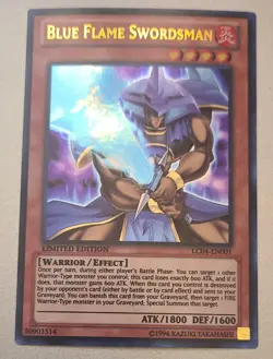 Yugioh Blue Flame Swordsman LC04-EN001 Ultra Rare Limited Edition NM - Image 1