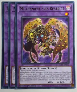 Yugioh x3 Millennium-Eyes Restrict JUSH-EN047 Rare 1st Edition - Image 1