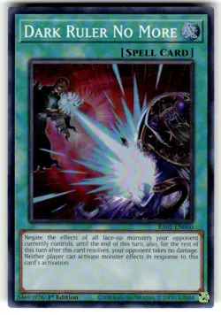Yugioh! Dark Ruler No More - RA01-EN060 - Super Rare - 1st Edition Near Mint, En - Image 1