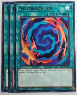 Yugioh x3 Polymerization JUSH-EN014 Rare 1st Edition - Image 1