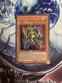 (YBL) Yugioh Rocket Warrior CT2-EN005 Secret Rare Limited Edition LP - Image 1