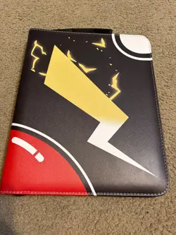 Pokemon Trading Card Binder Pikachu PU Leather- 9 Pocket 900 Card Capacity - Image 1