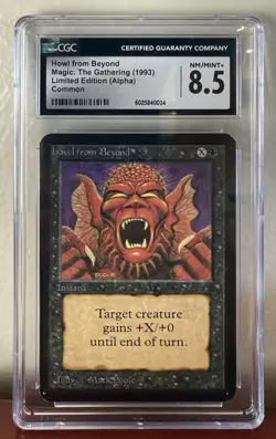 Magic the Gathering Alpha Howl From Beyond MTG Alpha Card CGC 8.5 - Image 1