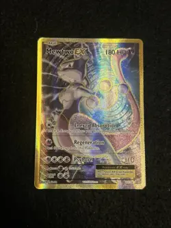 Pokemon Mewtwo EX TCG Full Art Holo Rare Card 103/108 XY Evolutions LP+ - Image 1