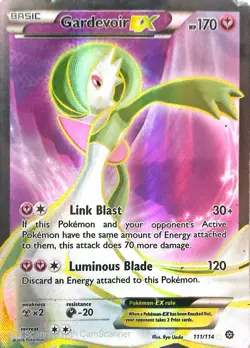 Pokemon Gardevoir EX Full Art TCG Card 111/114 XY-Steam Siege Ultra Rare Holo - Image 1