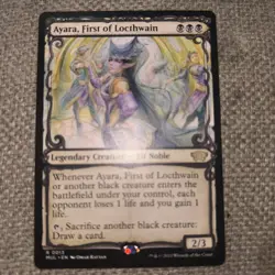 Ayara, First of Locthwain (MUL) SHOWCASE RARE MtG TCG Card # 0013 - Image 1