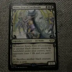 Ayara, First of Locthwain (MUL) SHOWCASE RARE MtG TCG Card # 0013 - Image 2