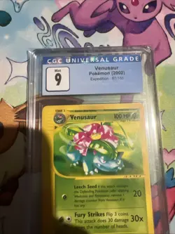 Pokemon TCG Venusaur Expedition Card 67/165 Non-Holo Rare CGC 9! - Image 2