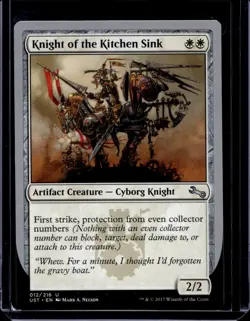 Knight of the Kitchen Sink Unstable NM CARD - Image 1
