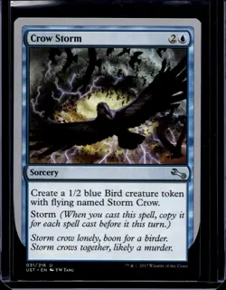 Crow Storm NM, English Magic the Gathering MTG Unstable - Image 1