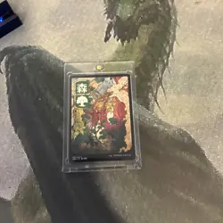 MTG Forest (301) - JP Full Art - Kamigawa: Neon Dynasty (NEO) #301 MTG - Image 2