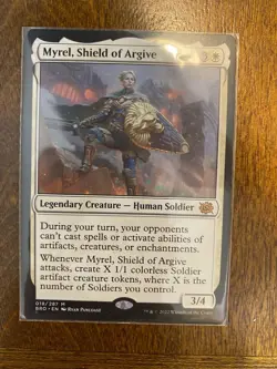MTG Myrel, Shield of Argive the Brothers' War Promo Card 018/287 Regular - Image 1