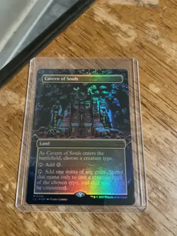 x1 Cavern of Souls LCI MTG 345 FOIL BORDERLESS MYTHIC M/NM 1x - Image 1