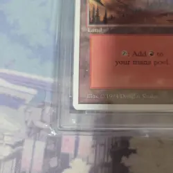 MTG Magic the Gathering PSA8 Mountain 1994 English - Image 3