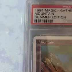 MTG Magic the Gathering PSA8 Mountain 1994 English - Image 5