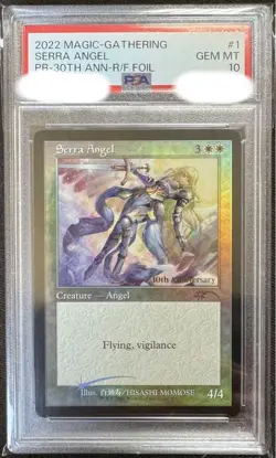 MTG Magic the Gathering PSA10 Serra Angel 1 Foil English - Image 1