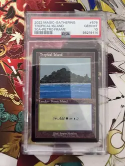 MTG Magic the Gathering PSA10 Tropical Island 576 2022 English - Image 1