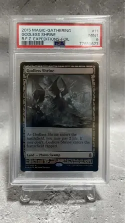 MTG Magic the Gathering PSA9 Godless Shrine 11 Foil English - Image 1