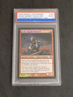MTG Magic the Gathering PSA9 Godo, Bandit Warlord 169 Foil English - Image 1