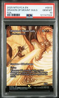 MTG Magic the Gathering PSA10 Dragon of Mount Gulg Foil English - Image 1