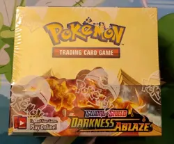 Pokemon TCG Sword & Shield Darkness Ablaze Booster Box Factory Sealed & Unopened - Image 1