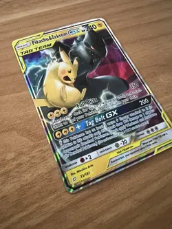 Pokemon Pikachu & Zekrom GX 33/181 Team Up Tag Team Ultra Rare Holo Near Mint NM - Image 2