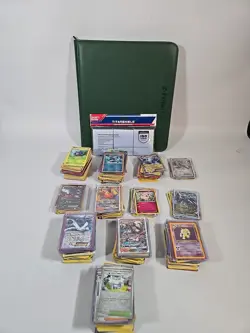 1100+ Pokemon Card Lot With Binder and Sleeves * Read Description* - Image 1