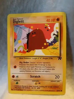 Pokemon TCG Diglett Team Rocket 52/82 Regular Common LP - Image 1
