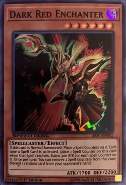 Yugioh - Dark Red Enchanter (Super Rare) (1st Edition) - SBSC-EN002 P - Image 1