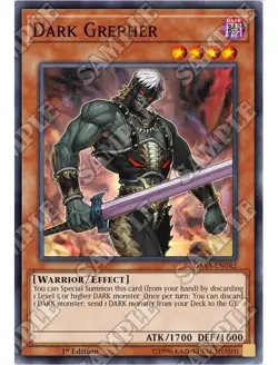 Yugioh - Dark Grepher (Super Rare) (1st Edition) - DASA-EN042 P - Image 1