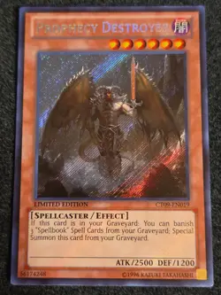 Yugioh Prophecy Destroyer CT09-EN019 Secret Rare Limited Edition VLP - Image 1