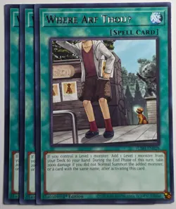 Yugioh x3 Where Arf ThouU JUSH-EN028 Rare 1st Edition - Image 1