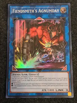 Yugioh! Fiendsmith's Agnumday - ROTA-EN045 - Super Rare - 1st Edition Near Mint, - Image 1