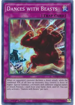 Yugioh - Dances with Beasts (Super Rare) (1st Edition) - MP20-EN203 P - Image 1