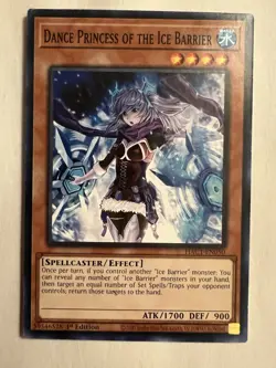 Dance Princess of the Ice Barrier - HAC1-EN050 Yugioh - 1st Edition - NM - Image 1