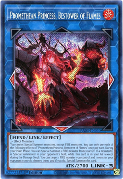 YuGiOh! Promethean Princess, Bestower of Flames RA03-EN050 Secret Rare NM/M - Image 1