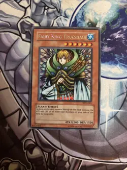 (YBL) Yugioh Fairy King Truesdale WC4-001 Secret Rare LP - Image 1