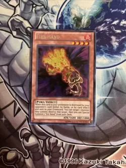 (YBL) Yugioh Fire Hand DRLG-EN046 Secret Rare Unlimited LP - Image 1