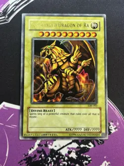 Yugioh The Winged Dragon of Ra GBI-003 Ultra Rare MP Duel Monsters International - Image 1