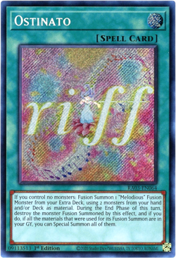 Yugioh! Ostinato - RA03-EN064 - Secret Rare - NM/M Quarter Century Bonanza - Image 1