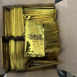 YuGiOh The Movie 2004 Gold Promo Booster Pack Factory Sealed - QTY 500 - Image 1