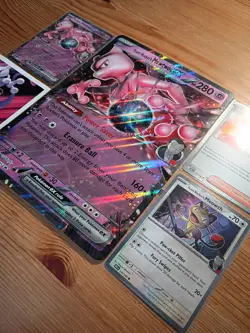 Pokemon Team Rocket's Mewtwo ex Box Promo Card Set - Image 2
