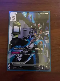 GUNDAM AERIAL REBUILD LR NEWTYPE RISING GUNDAM CARD GAME - Image 1