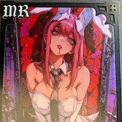 Goddess Story Gold METAL Card - Maiden Party - Serial Number #/100! Bunny Girl - Image 3