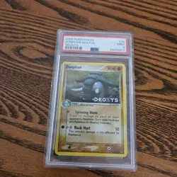 Pokemon TCG EX Deoxys Donphan Reverse Holo Card 30/107. PSA 9. Mint. - Image 1
