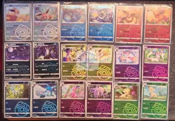 Pokemon TCG Masterball Holo Eevee Evolution (18 Card Set) Gem Pack Vol 2 Chinese - Image 1