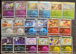 Pokemon TCG Pokeball Eevee Evolution (18 Card Full Set) Gem Pack Vol. 2 Chinese - Image 1