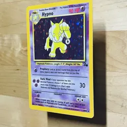 Vintage 1999 Hypno 8/62 Fossil Holo Rare English LP Pokemon TCG WOTC Card - Image 4