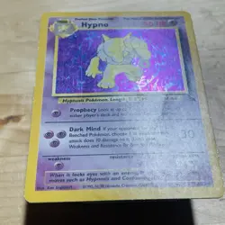 Vintage 1999 Hypno 8/62 Fossil Holo Rare English LP Pokemon TCG WOTC Card - Image 5