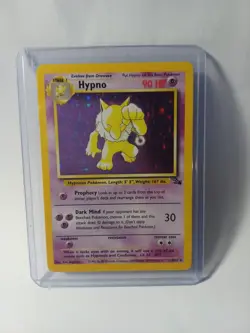 Vintage 1999 Hypno 8/62 Fossil Holo Rare English LP Pokemon TCG WOTC Card - Image 1